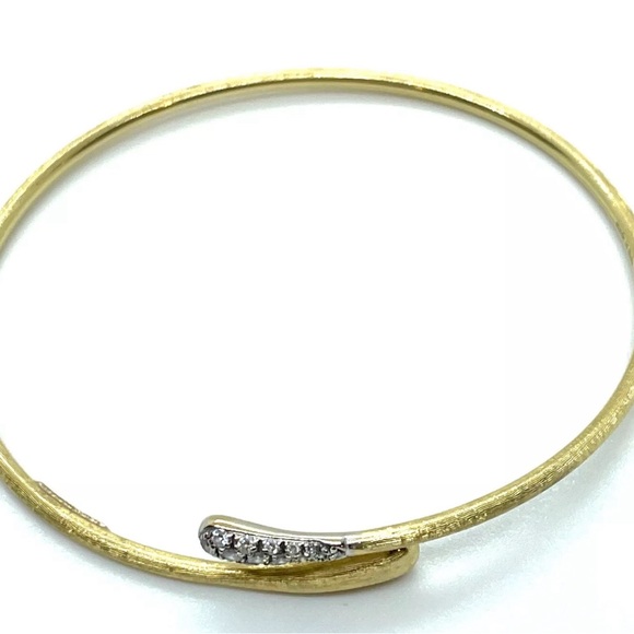 Stunning Marco Bicego 'Lucia' Diamond 18K Gold Bangle - Picture 10 of 17